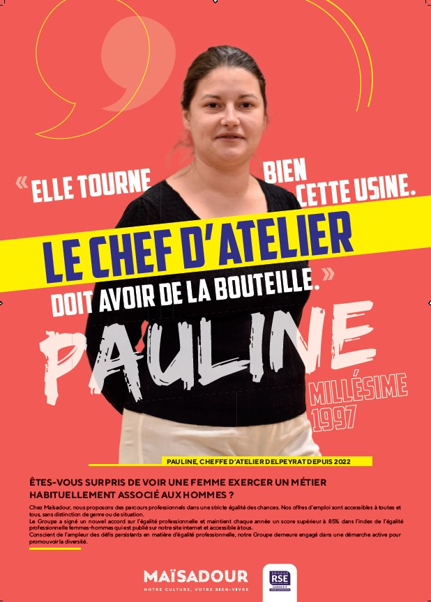 Affiche campagne de communication « Nos Talents n’ont pas de genre »