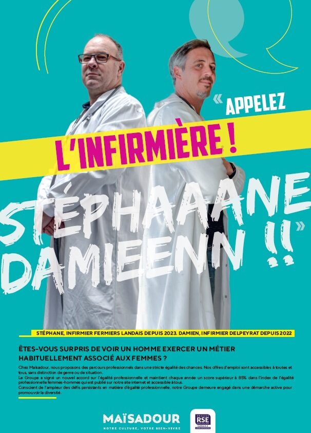 Affiche campagne de communication « Nos Talents n’ont pas de genre »