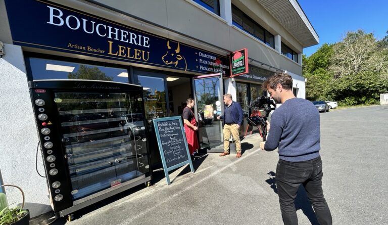 devanture boucherie Leleu, client Maïsadour, témoignage vidéo RSE