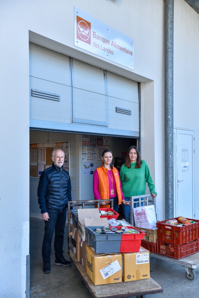 Don à la banque alimentaire des Landes