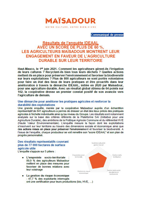 RÉSULTATS DE L’ENQUÊTE IDEAAL